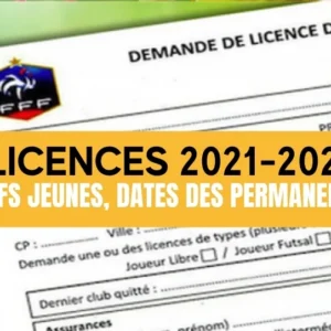 Licences 2021-2021 : Tarifs, Renouvellement, Dates des pemanences