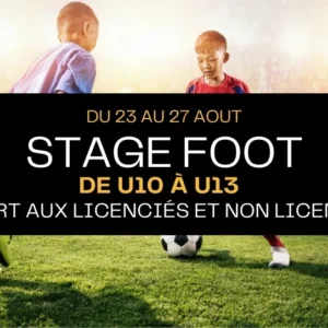 L’USPC organise son stage foot U10 à U13 en août