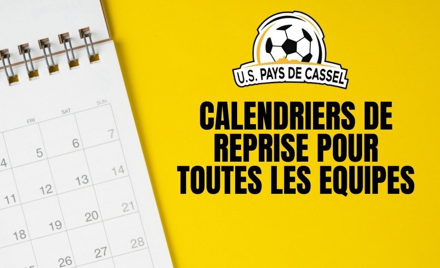 calendrier de reprise