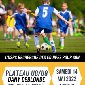 Recherche équipes pour le plateau U8/U9 le Samedi 14 mai 2022