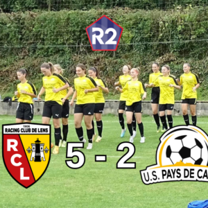 R2F : RC Lens 5-2 USPC : Malgré la défaite, une bonne entrée en matière.